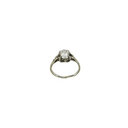 Bague Solitaire en or blanc et diamants - Castafiore