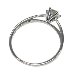 Bague Solitaire en or blanc et diamants - Castafiore