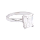 Bague solitaire en or blanc et diamants - Castafiore