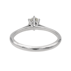 Bague Solitaire en or blanc et diamants - Castafiore