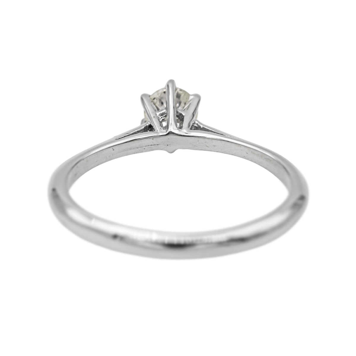 Bague Solitaire en or blanc et diamants - Castafiore