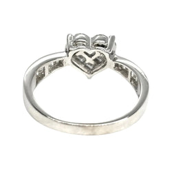 Bague Solitaire en or blanc et diamants - Castafiore