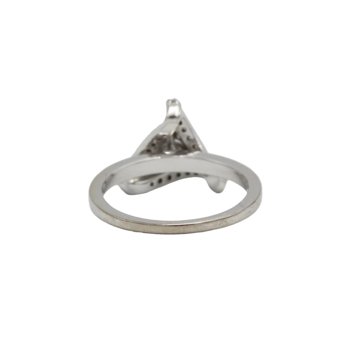 Bague Solitaire en or blanc et diamants - Castafiore