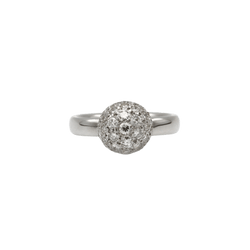 Bague Solitaire en or blanc et diamants - Castafiore