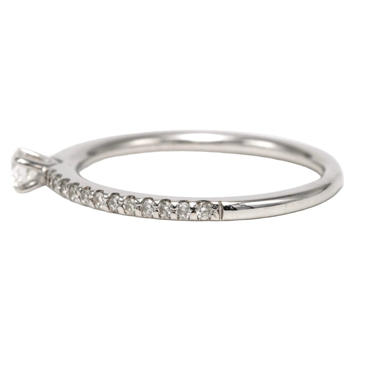 Bague Solitaire en or blanc et diamants - Castafiore