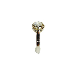 Bague Solitaire en or blanc et diamants - Castafiore