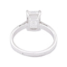 Bague solitaire en or blanc et diamants - Castafiore