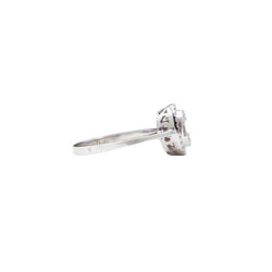 Bague Solitaire en or blanc et diamants - Castafiore