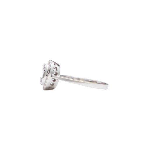 Bague Solitaire en or blanc et diamants - Castafiore