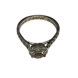Bague Solitaire en or blanc et diamants - Castafiore