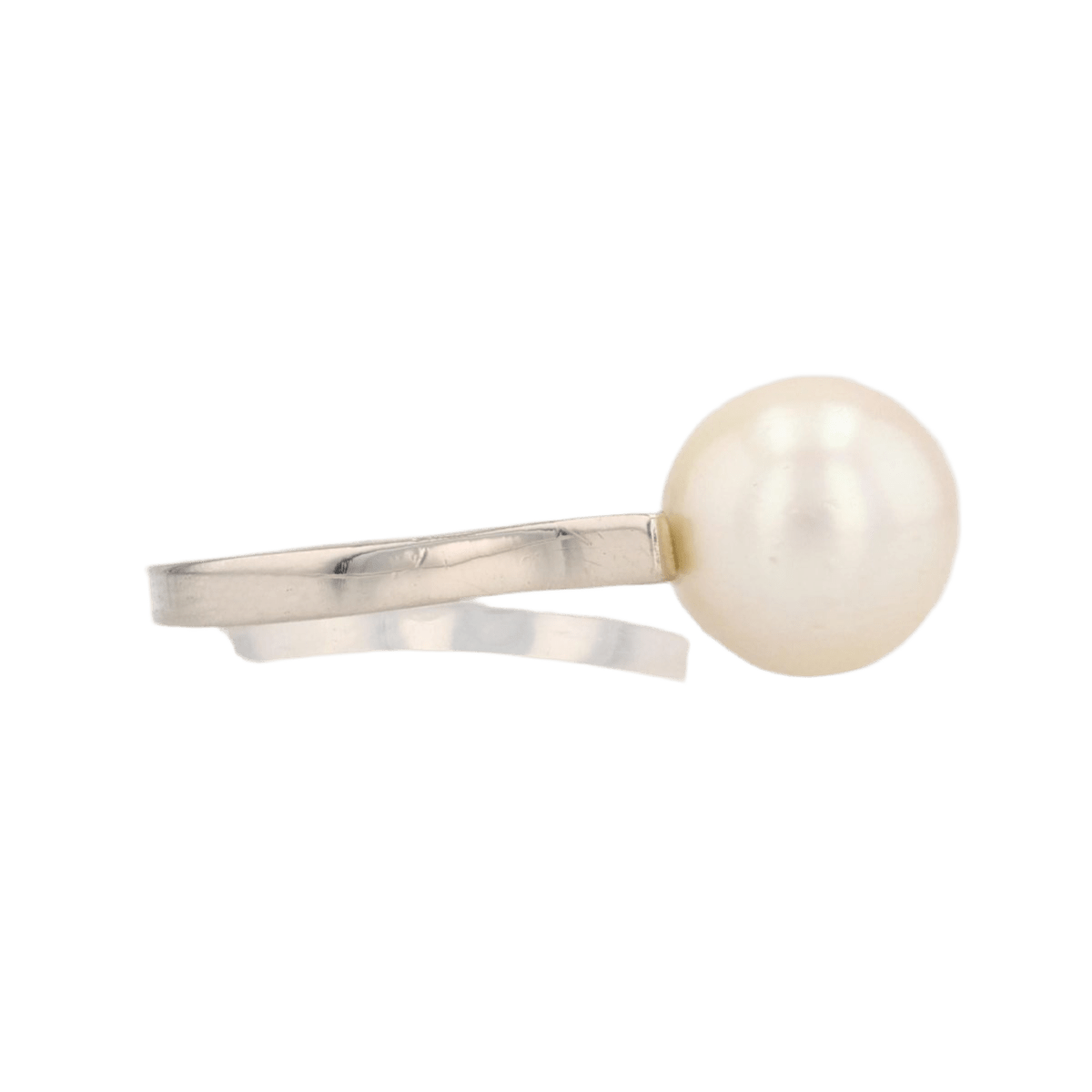 Bague Solitaire en or blanc et perle - Castafiore