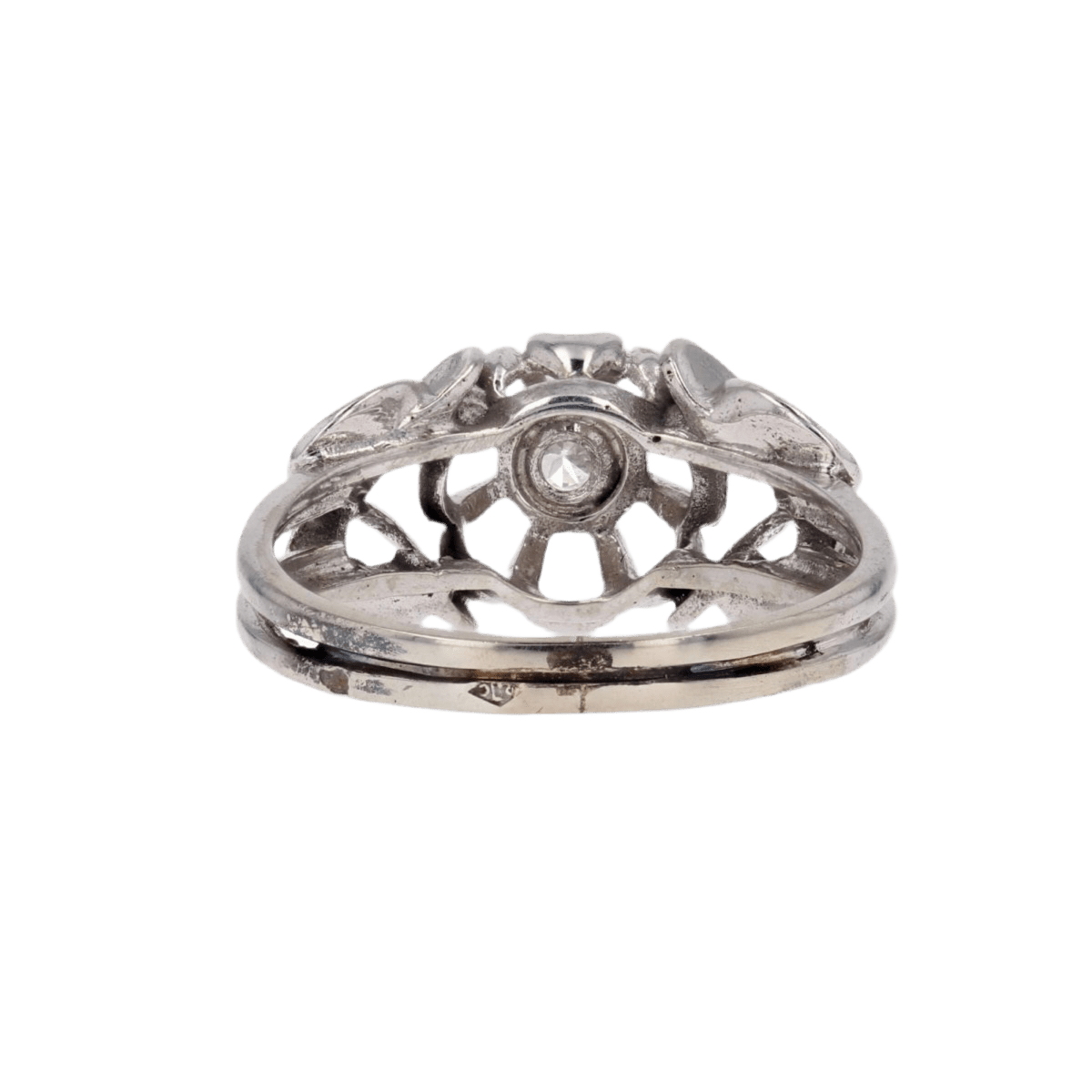 Bague Solitaire en or blanc et saphir - Castafiore