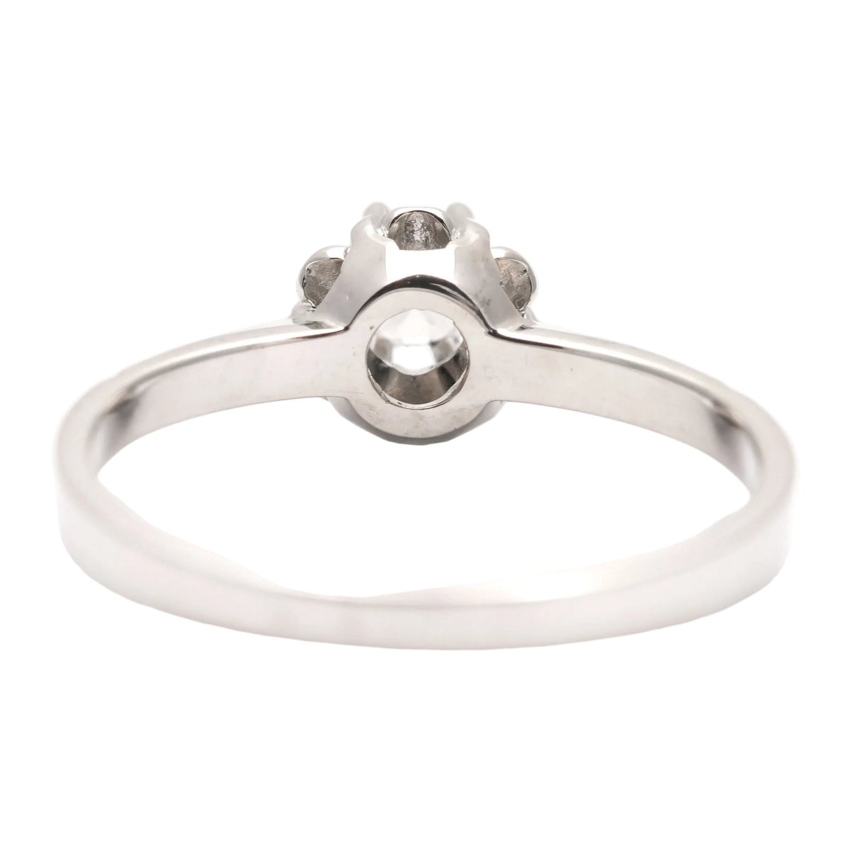 Bague Solitaire en or blanc et saphir - Castafiore