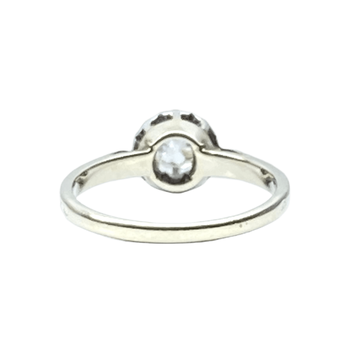 Bague Solitaire en or blanc, platine et diamant - Castafiore