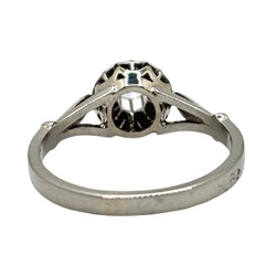 Bague Solitaire en or blanc, platine et diamant - Castafiore