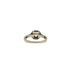 Bague Solitaire en or blanc, platine et diamant - Castafiore