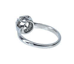 Bague Solitaire en or blanc, platine et diamant - Castafiore