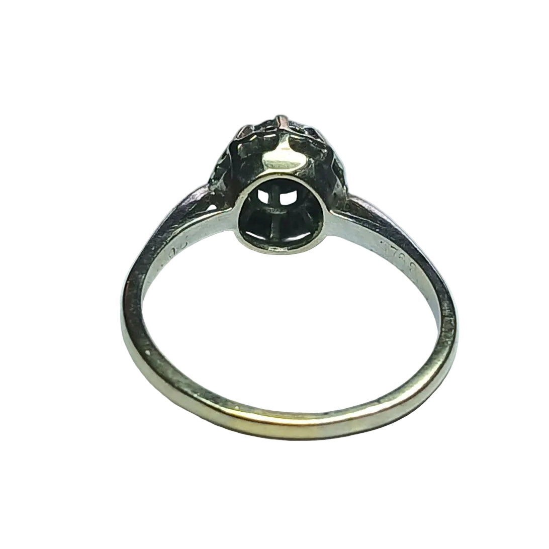 Bague Solitaire en or gris et diamant - Castafiore