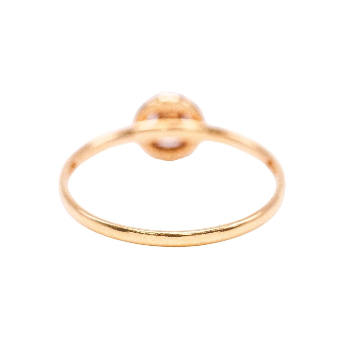 Bague Solitaire en or jaune, émail et diamant - Castafiore