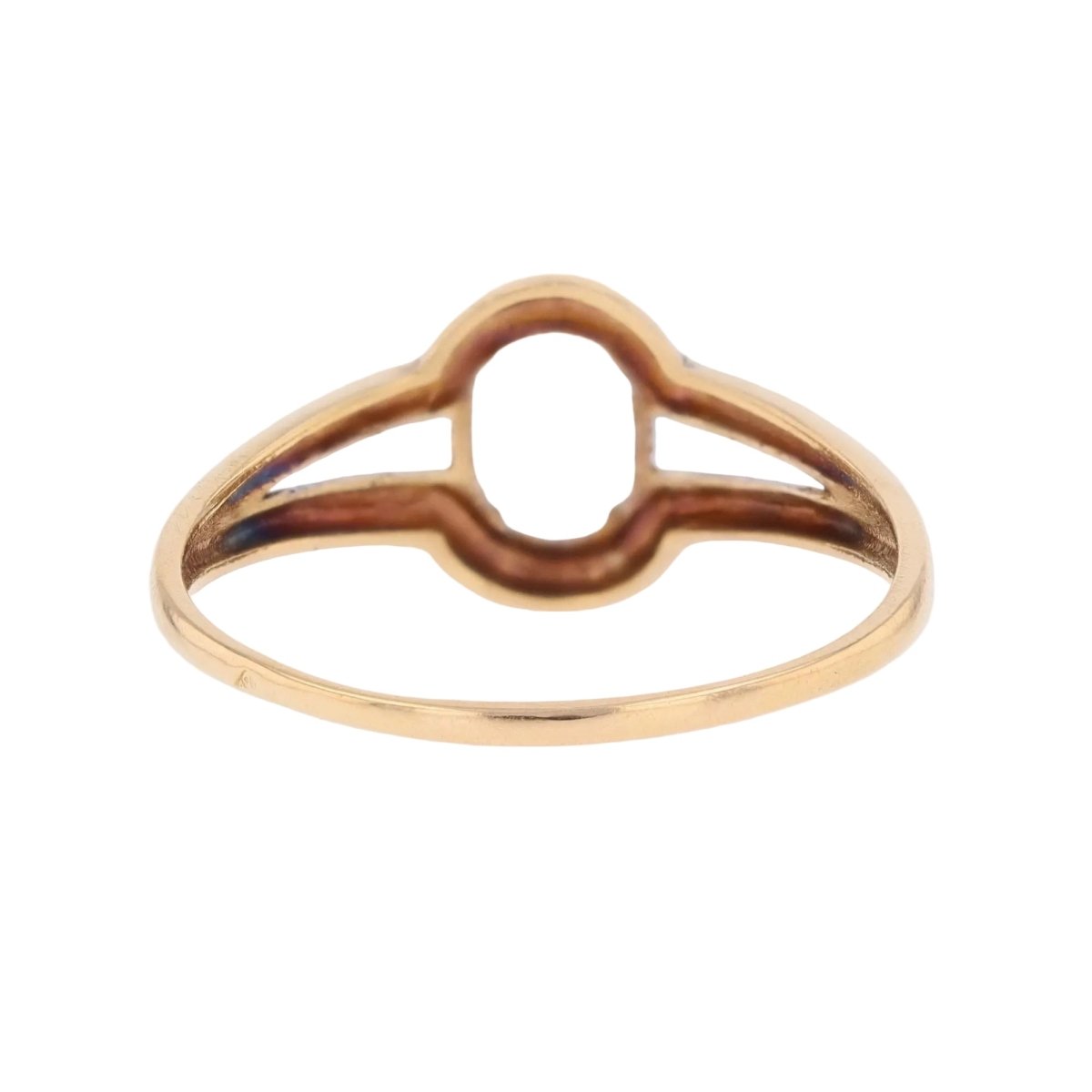 Bague Solitaire en or jaune et aigue-marine - Castafiore