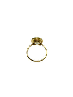 Bague Solitaire en or jaune et citrine - Castafiore