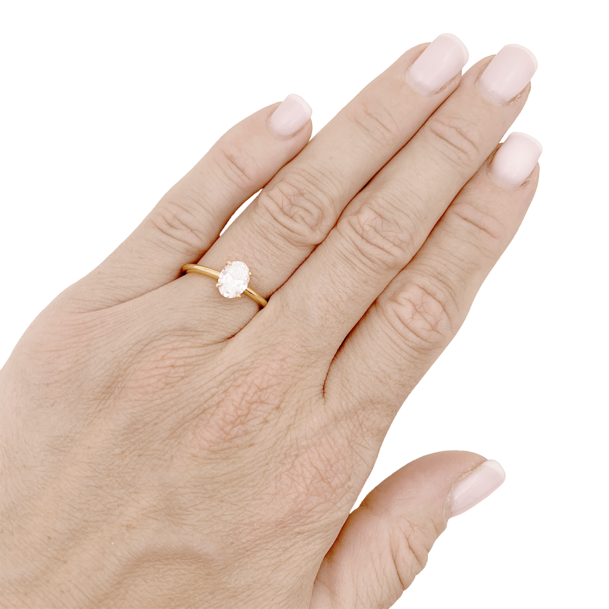 Bague Solitaire en or jaune et diamant - Castafiore