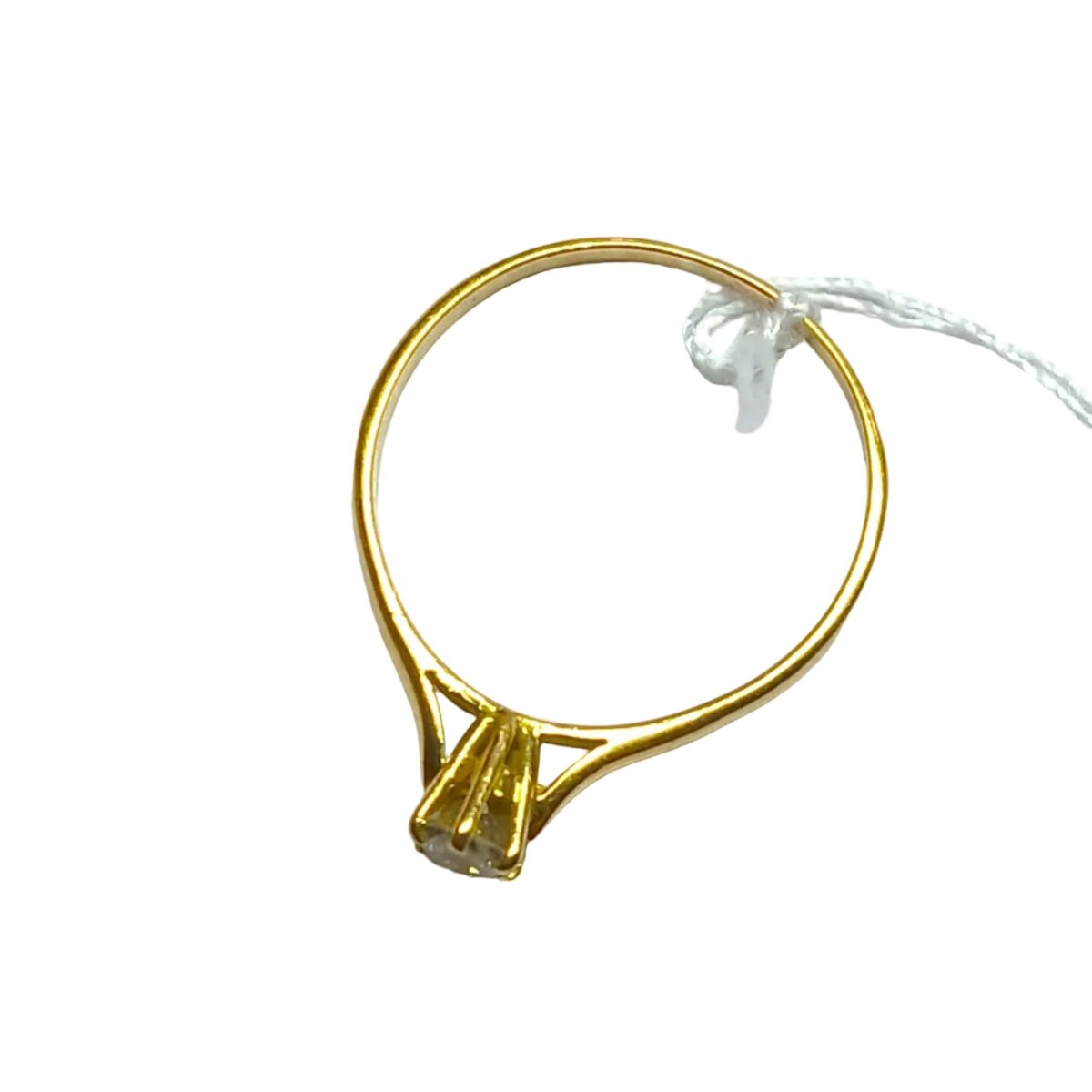 Bague Solitaire en or jaune et diamant - Castafiore
