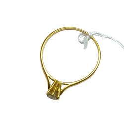 Bague Solitaire en or jaune et diamant - Castafiore