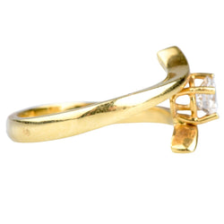 Bague Solitaire en or jaune et diamant - Castafiore