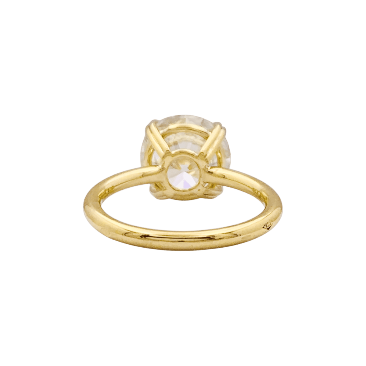 Bague Solitaire en or jaune et diamant - Castafiore