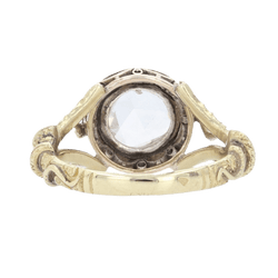 Bague Solitaire en or jaune et diamant - Castafiore