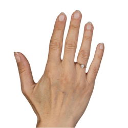 Bague Solitaire en or jaune et diamant - Castafiore