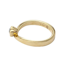 Bague Solitaire en or jaune et diamant - Castafiore