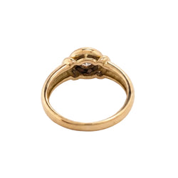 Bague Solitaire en or jaune et diamant - Castafiore