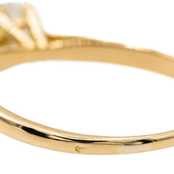 Bague solitaire en or jaune et diamant - Castafiore