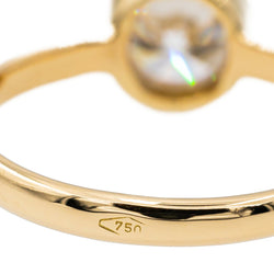 Bague solitaire en or jaune et diamant - Castafiore