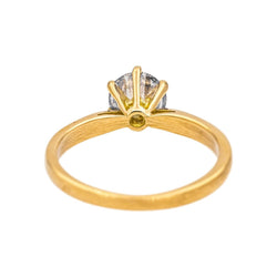 Bague Solitaire en or jaune et diamant - Castafiore