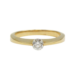 Bague Solitaire en or jaune et diamant - Castafiore