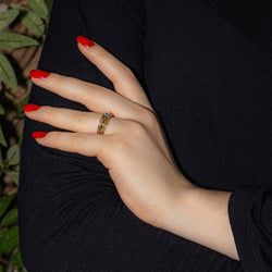 Bague Solitaire en or jaune et diamant - Castafiore