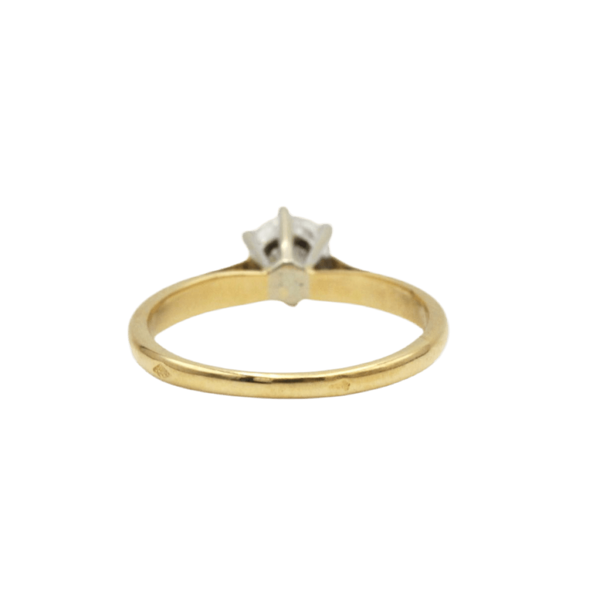 Bague Solitaire en or jaune et diamant - Castafiore