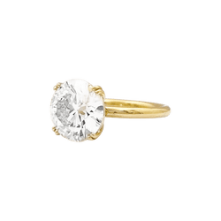 Bague Solitaire en or jaune et diamant - Castafiore