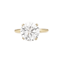 Bague Solitaire en or jaune et diamant - Castafiore