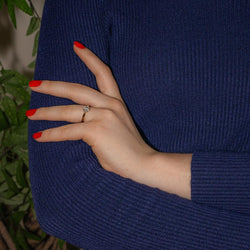 Bague Solitaire en or jaune et diamant - Castafiore