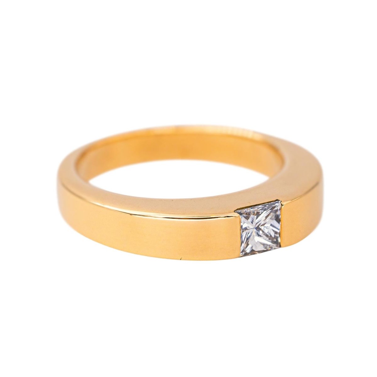 Bague Solitaire en or jaune et diamant - Castafiore