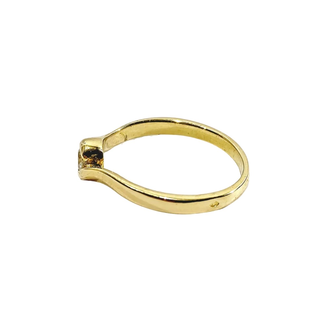 Bague Solitaire en or jaune et diamant - Castafiore