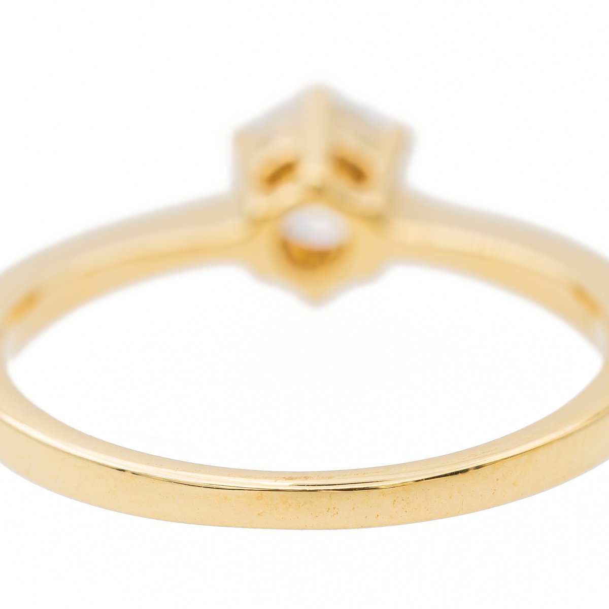 Bague Solitaire en or jaune et diamant - Castafiore