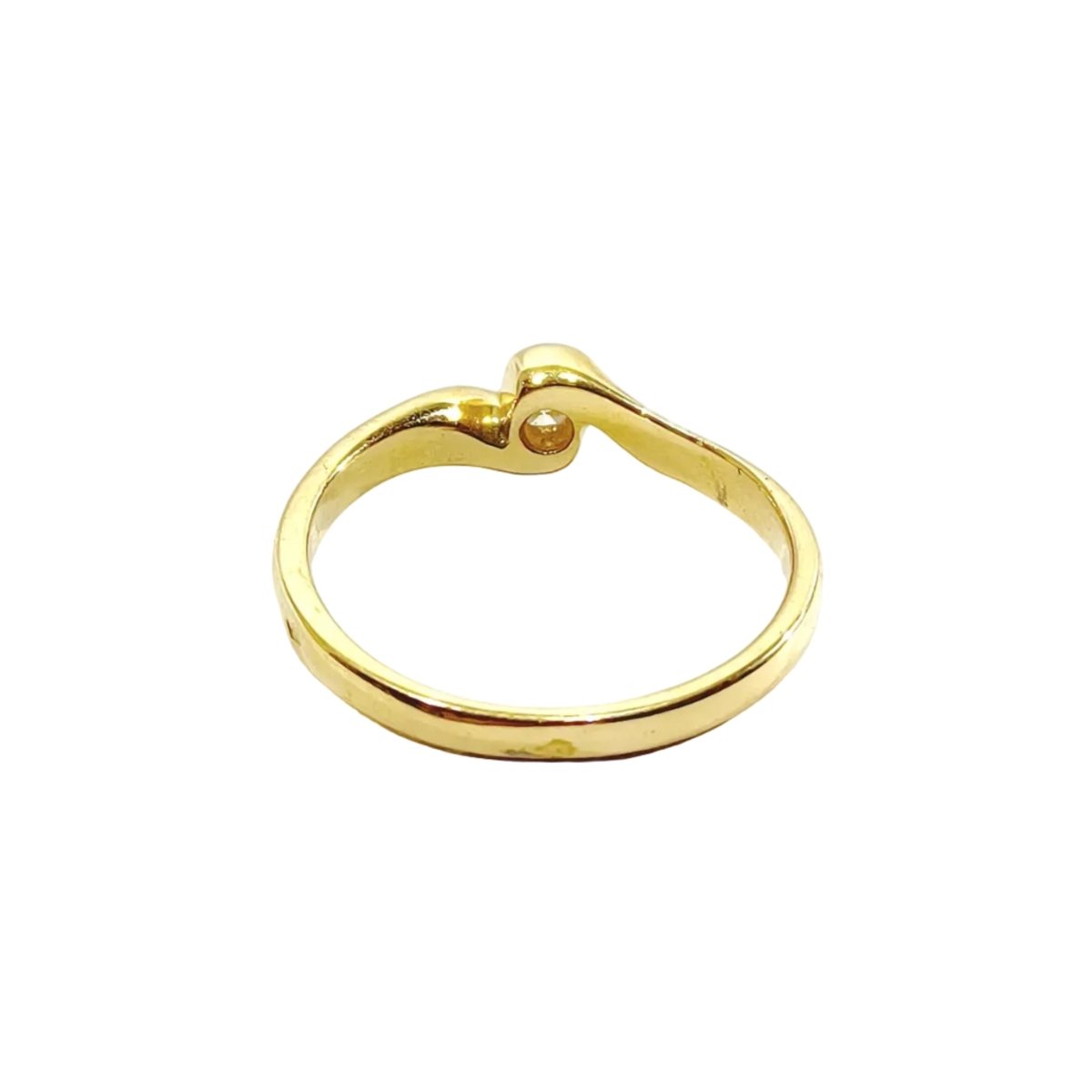 Bague Solitaire en or jaune et diamant - Castafiore