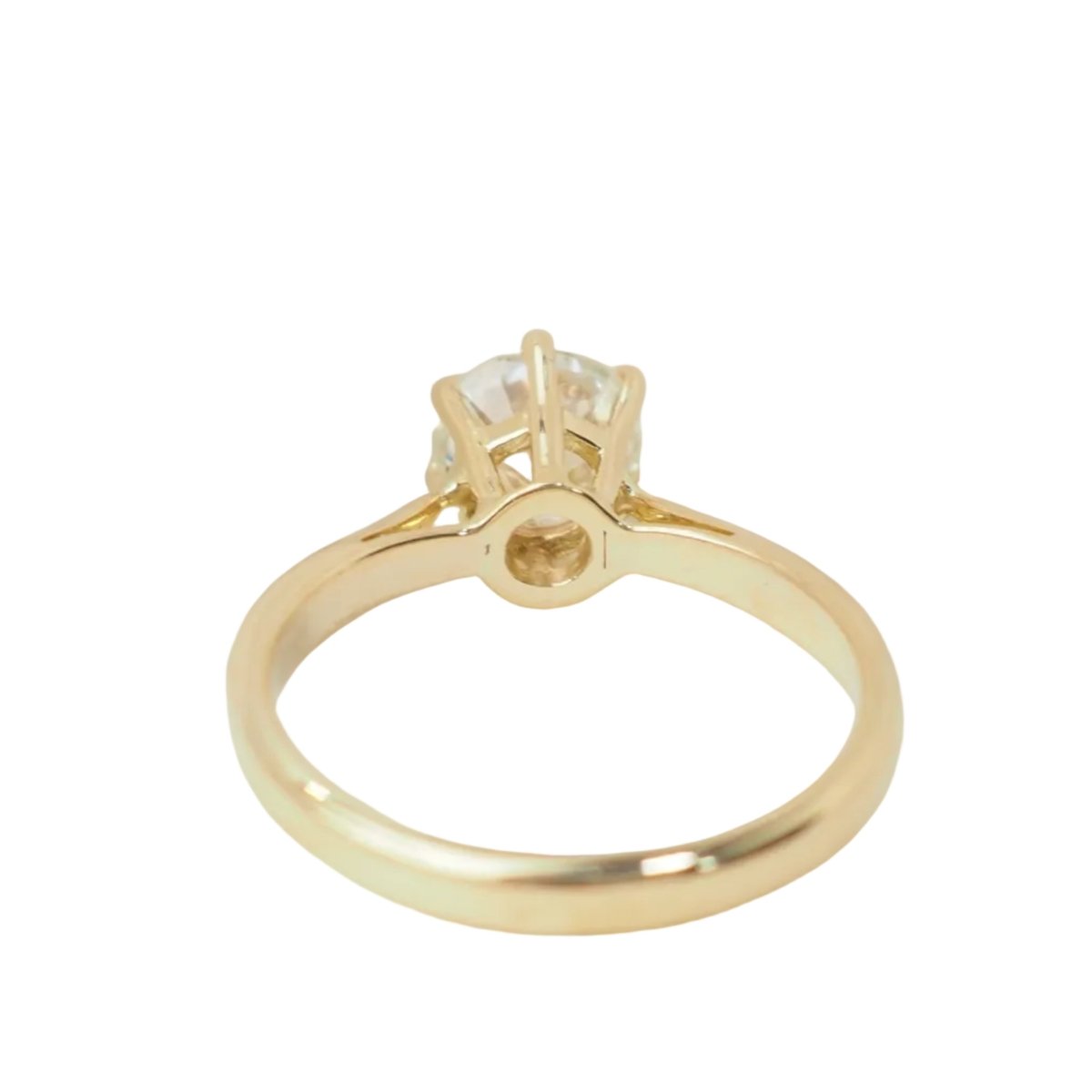 Bague Solitaire en or jaune et diamant - Castafiore