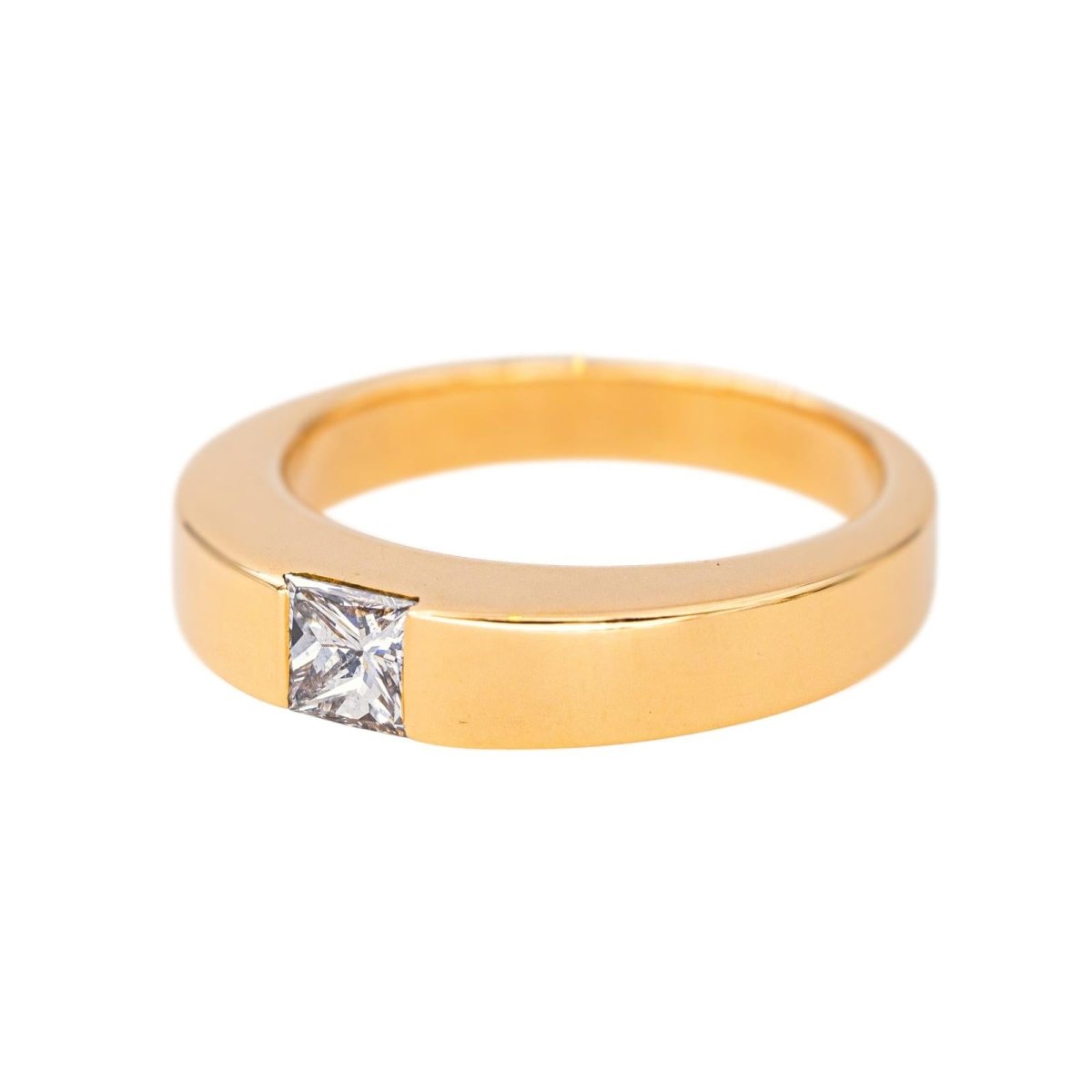 Bague Solitaire en or jaune et diamant - Castafiore