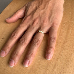 Bague Solitaire en or jaune et diamant - Castafiore